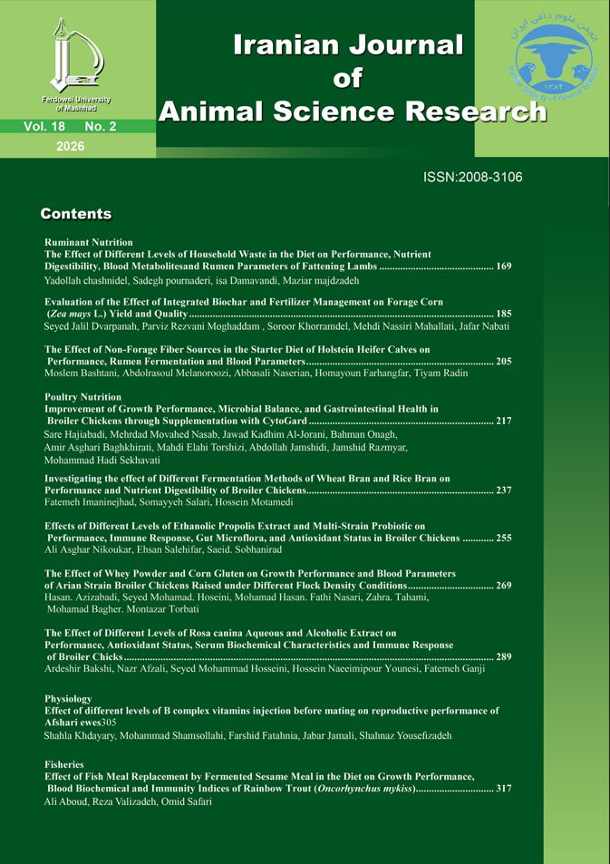 Iranian Journal of Animal Science Research